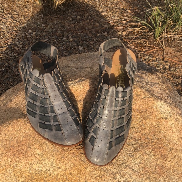 NWOT Rieker Anti-stress Sina 78 Grey Slip On Shoes Genuine Leather! Size 40/US 9 - Picture 3 of 14